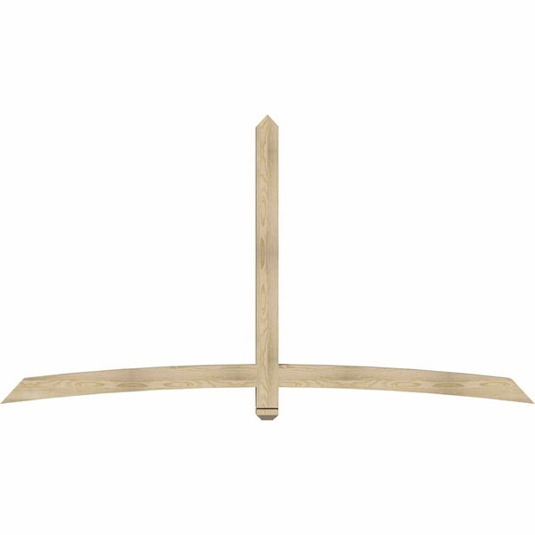 Ekena Millwork Bellingham Rough Sawn Timber Gable Bracket, Douglas Fir, 96"W x 52"H x 4"D x 4"F, 13/12 Pitch GBW096X52X0404BEL00RDF - main